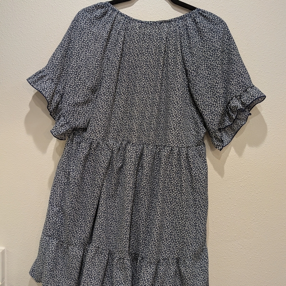 Altar'd State Navy and White Patterned Top - Picture 3 of 5